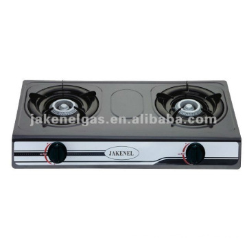 Teflon Double burner table gas cooker,gas stove